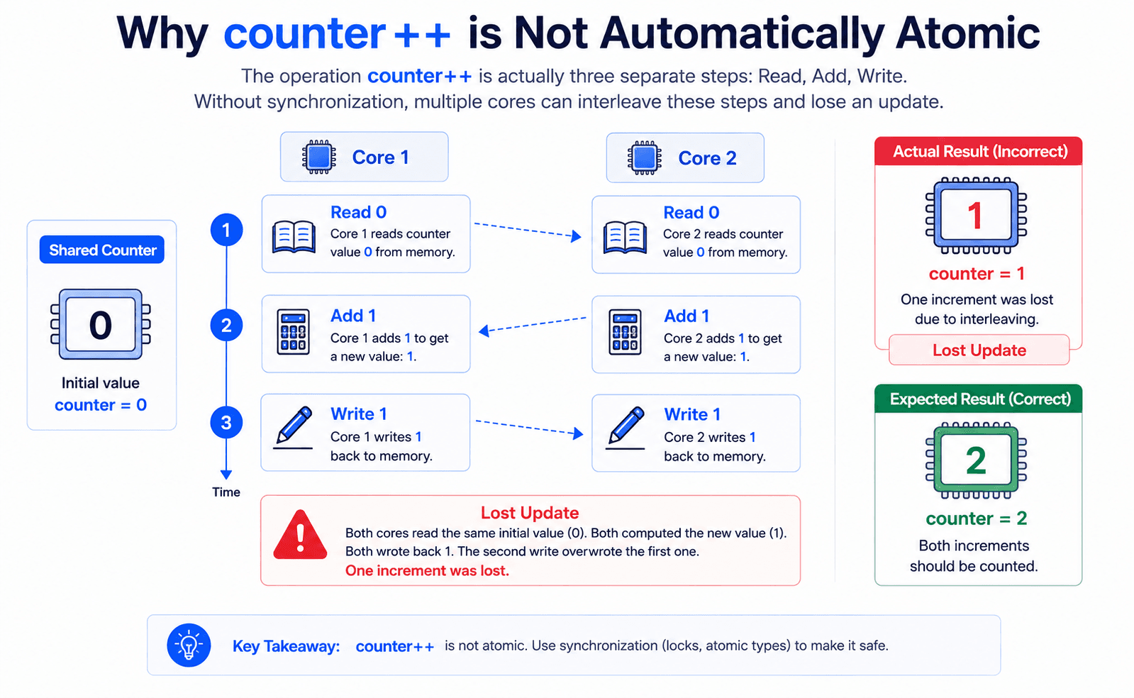 What Does Atomic Mean at the Hardware Level?